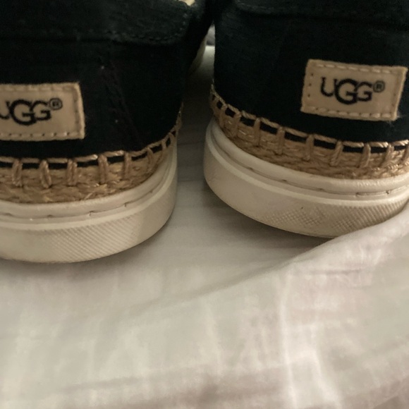 UGG Black Canvas Shoes Size 8.5 - Picture 4 of 5